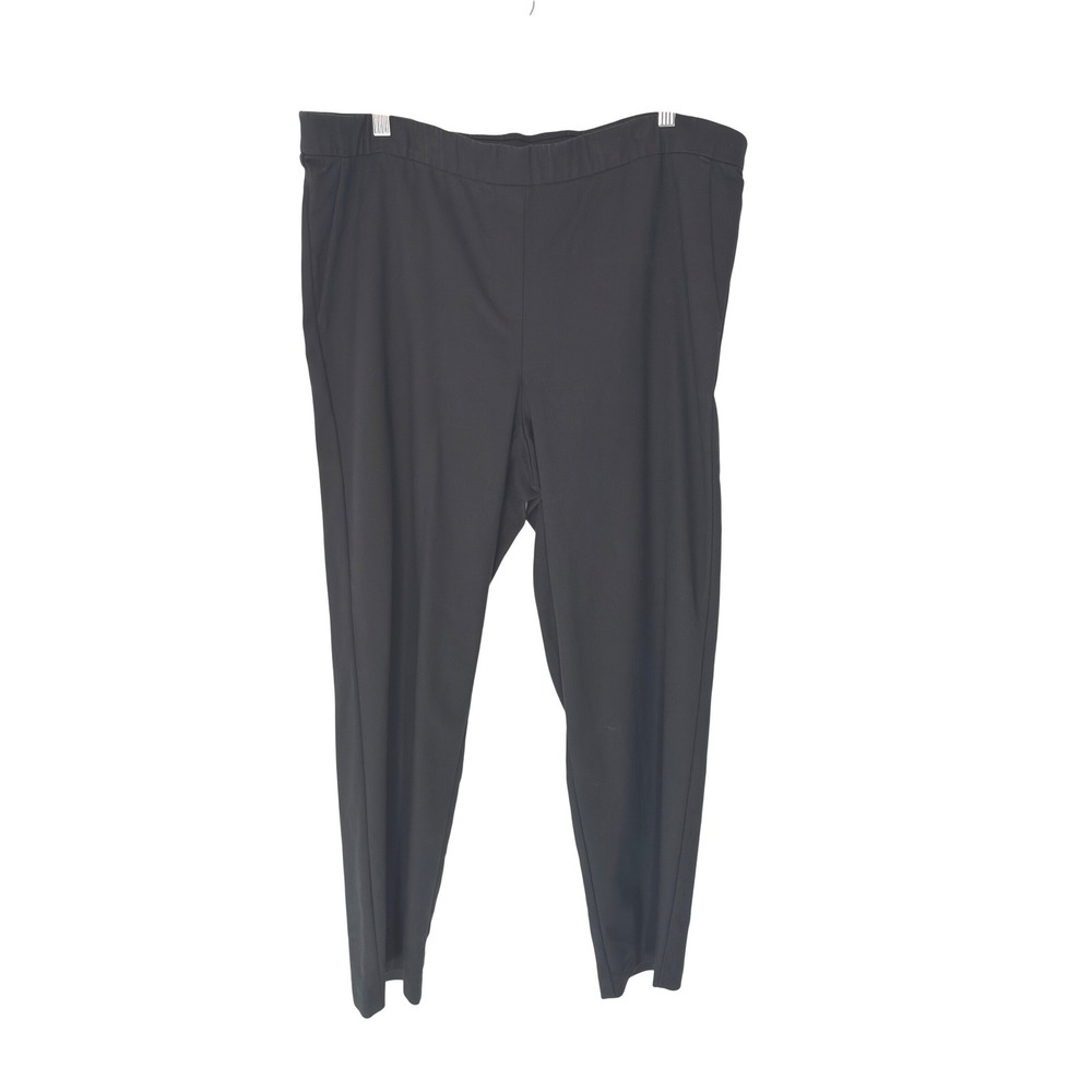 J. Jill Pants Black Pull On Stretch Straight Leg Stretch Basic Office Size 16